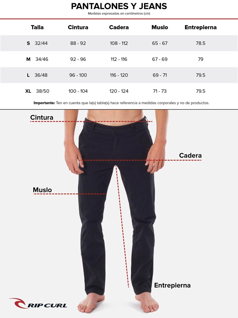 PANTALON OCEANA NEGRO HOMBRE RIP CURL - 7