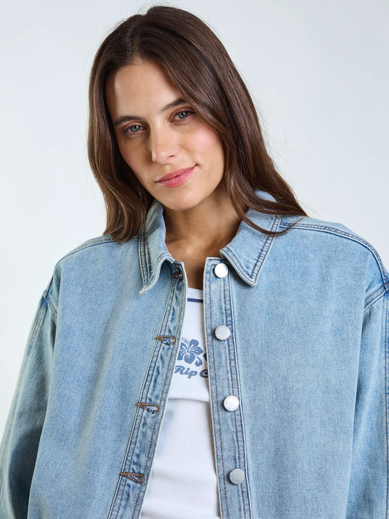 CHAQUETA SAMOA DENIM MUJER RIP CURL - 5