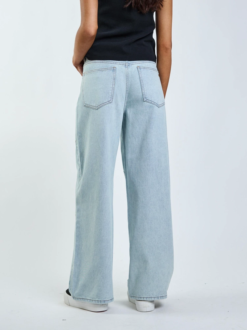 JEANS PALOMA CELESTE MUJER RIP CURL - 4