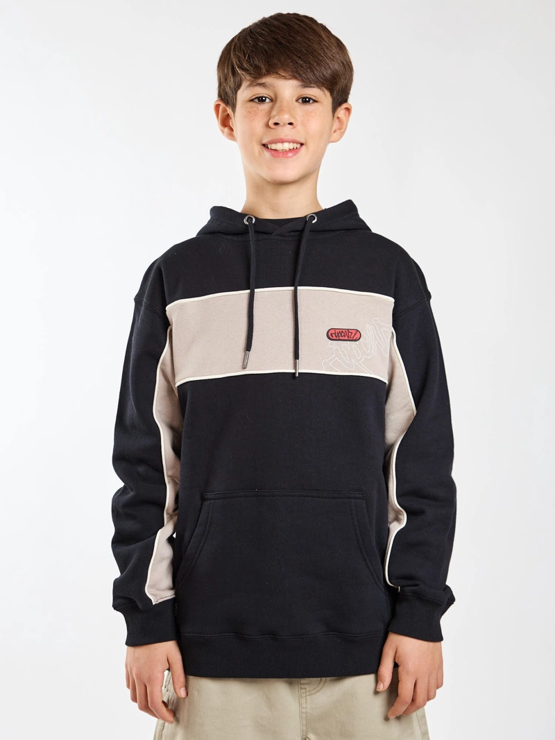 POLERON CANGURO GLIDE NEGRO INFANTIL RIP CURL - 2