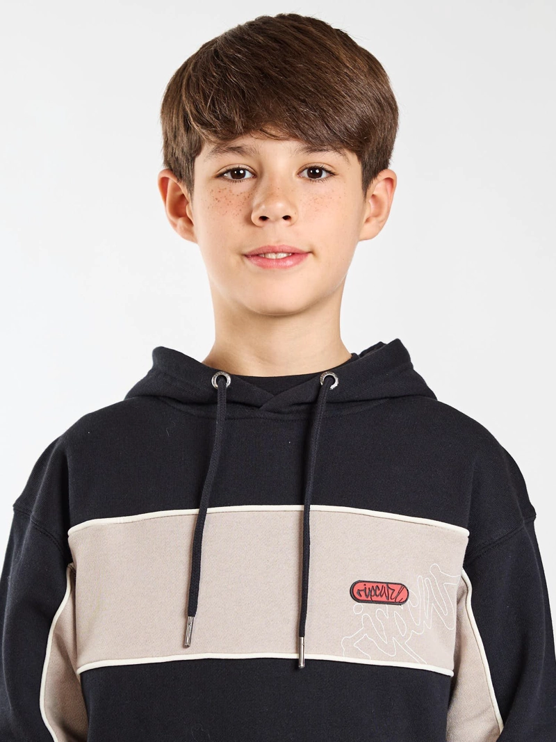 POLERON CANGURO GLIDE NEGRO INFANTIL RIP CURL - 5