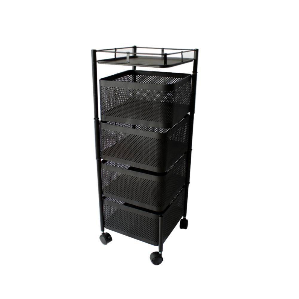 ESTANTE ORGANIZADOR VERDULERO FRUTERO 5 NIVELES CON REPISA GIRATORIA - 1