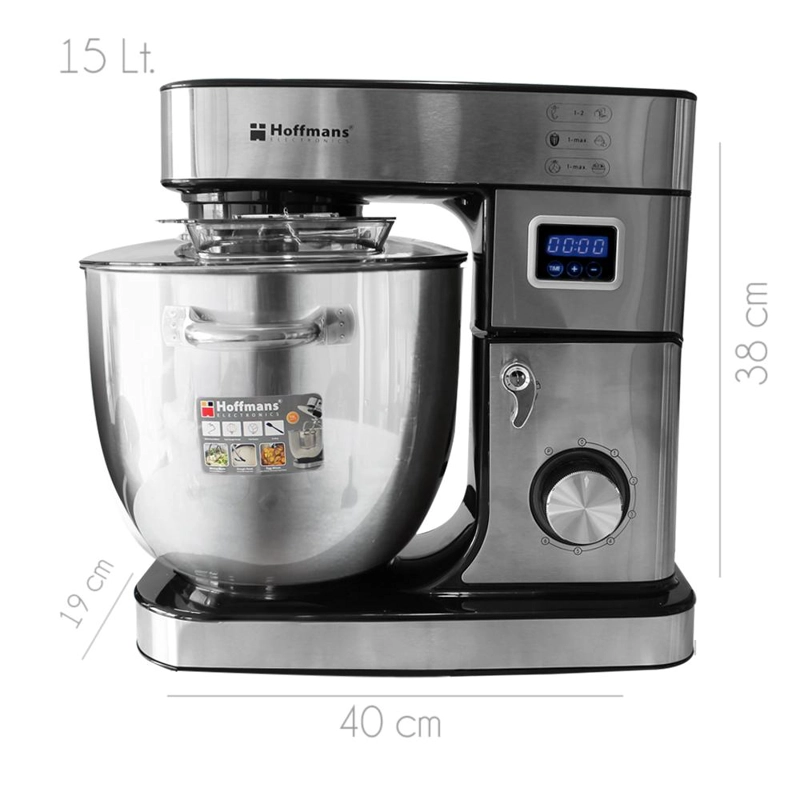 BATIDORA HOFFMANN PEDESTAL PLANETARIA AMASADORA PROFESIONAL 15 LITROS - 8