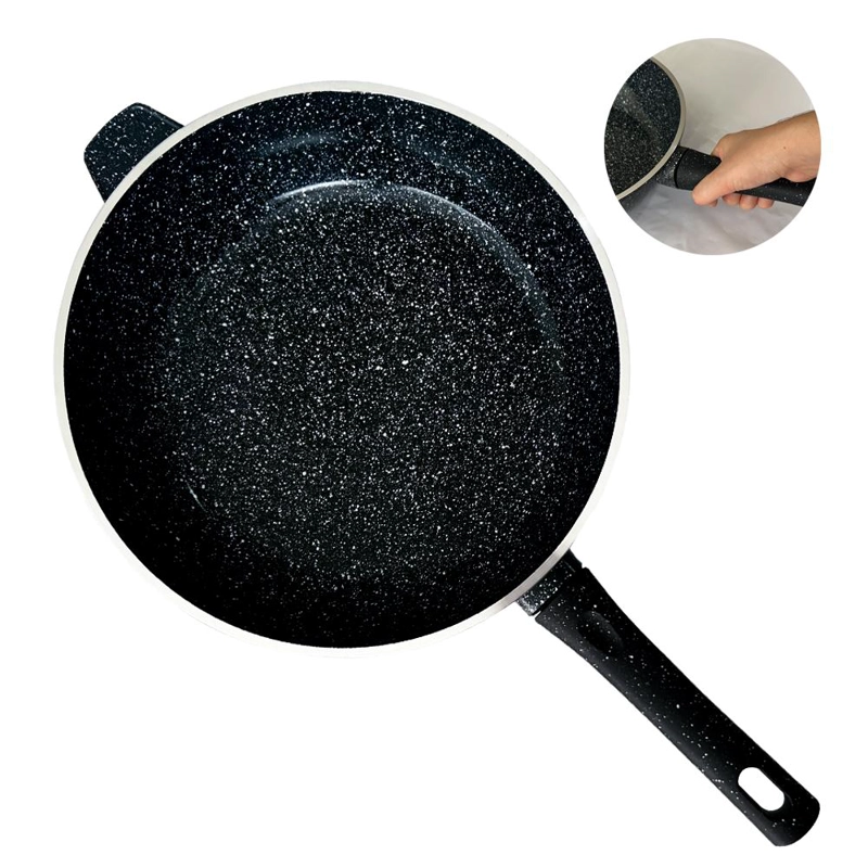 JUEGO DE OLLAS 12 PIEZAS GRANITO ROYAL DESSINE COLOR NEGRO - 4