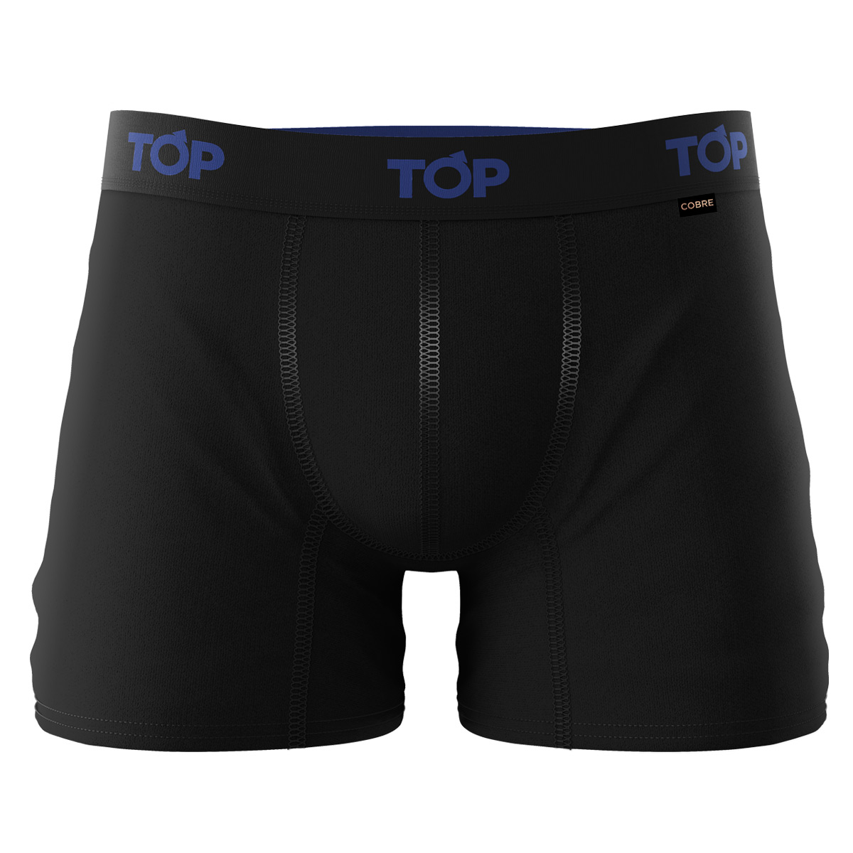 PACK 3 BÓXER ALGODÓN HOMBRE TOP NEGRO MEDIO COBRE C1 - 2