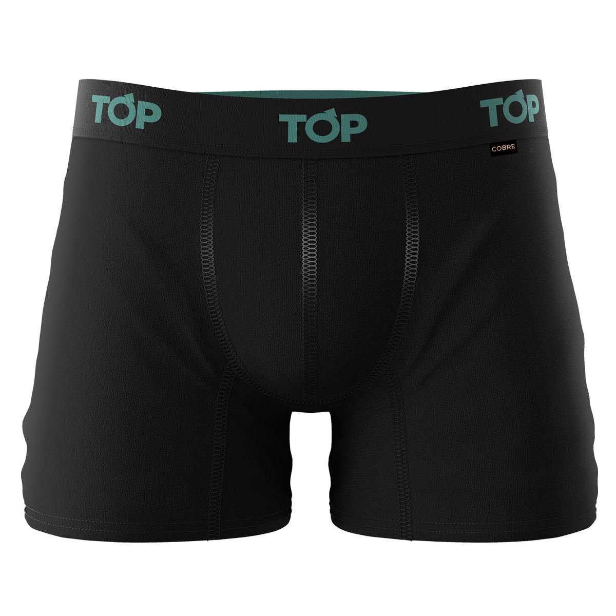 PACK 3 BÓXER ALGODÓN HOMBRE TOP NEGRO MEDIO COBRE C1 - 4