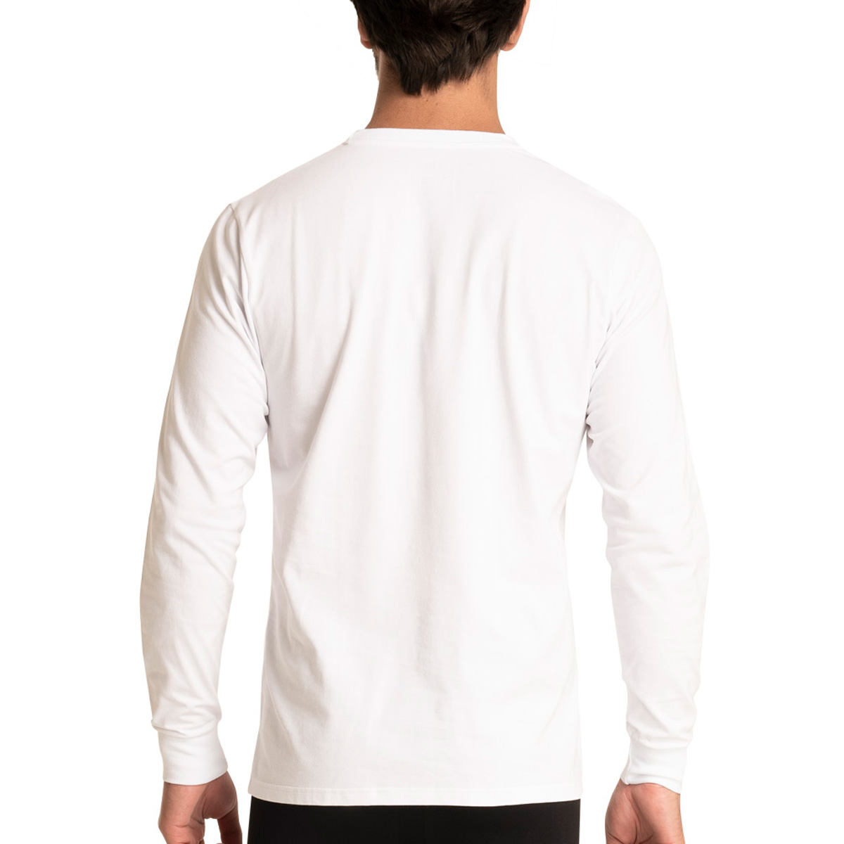 CAMISETAS BLANCAS PACK 2 MANGA LARGA HOMBRE C1 TOP - 2
