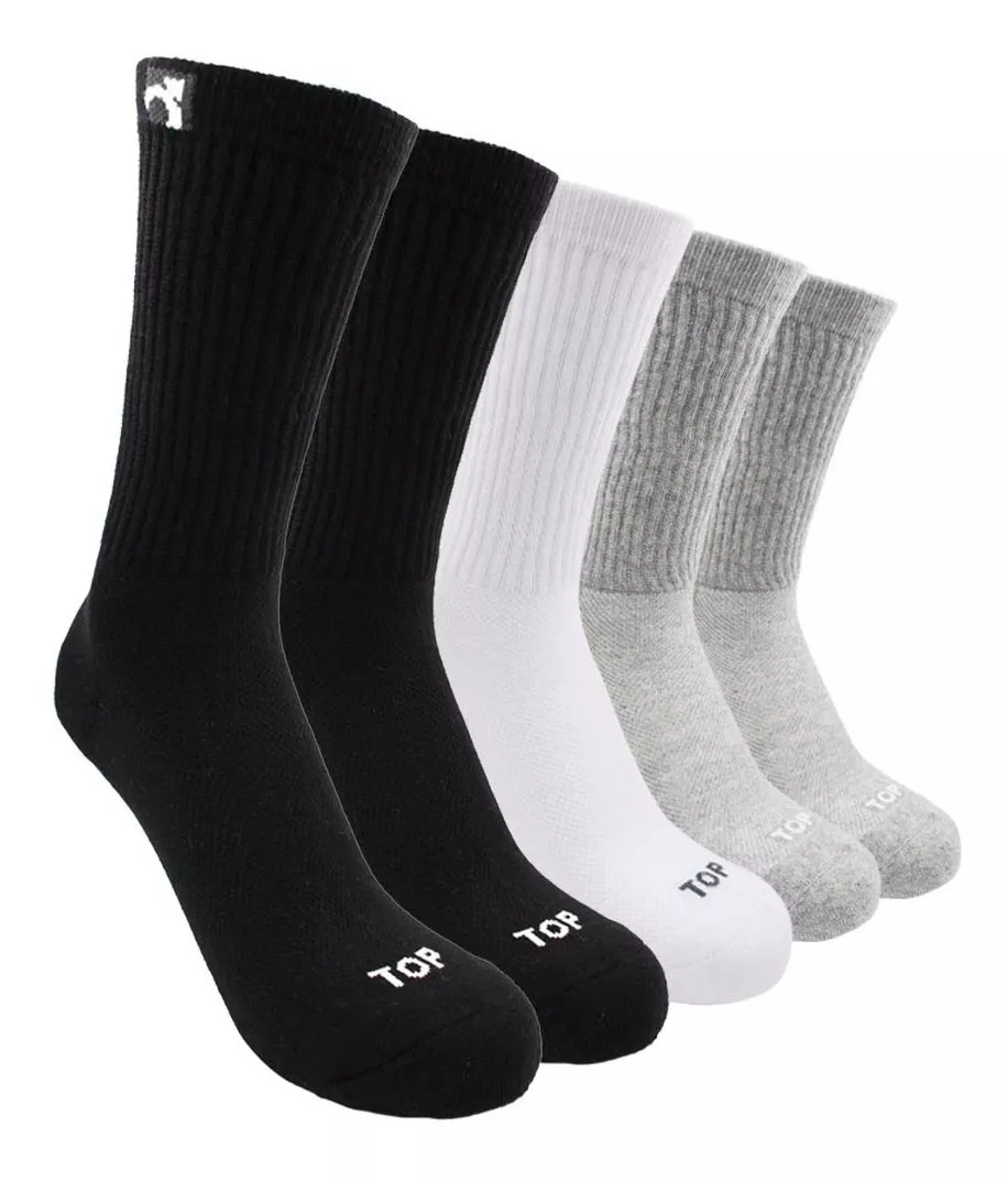 CALCETINES DEPORTIVOS LARGOS PACK 5 C1 TOP - 1