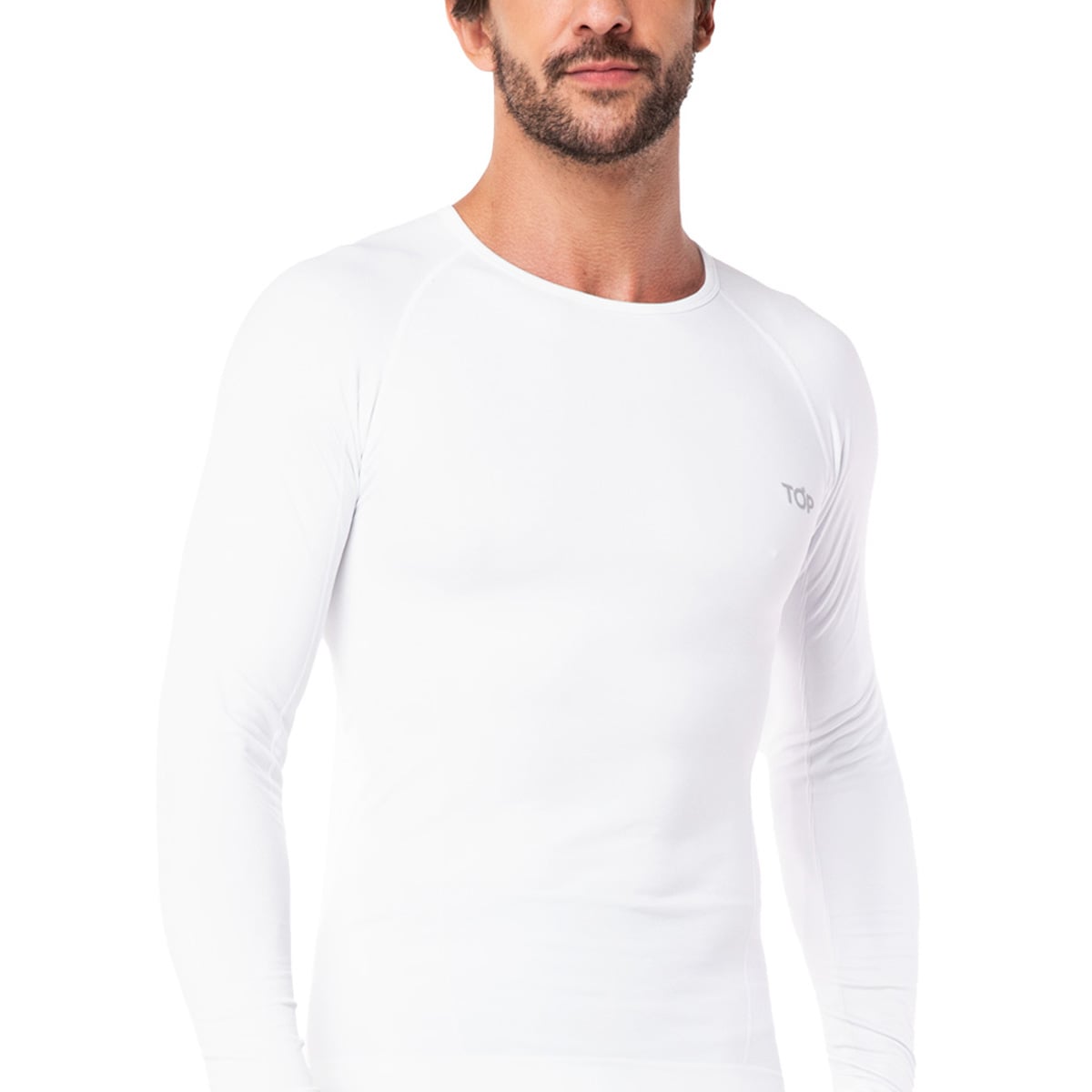 CAMISETA DEPORTIVA PRIMERA CAPA MICROFIBRA BLANCA - 1