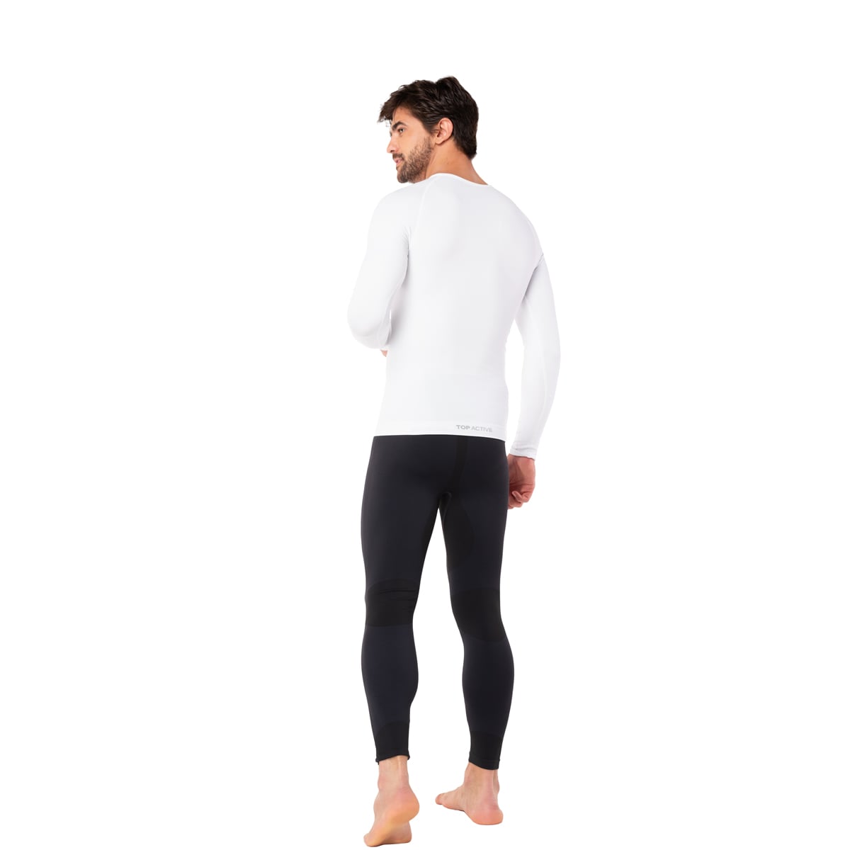 CAMISETA DEPORTIVA PRIMERA CAPA MICROFIBRA BLANCA - 2