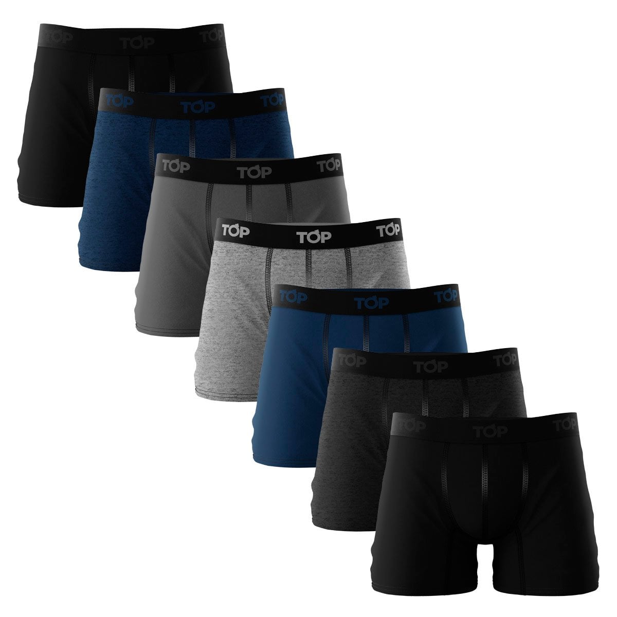 PACK 7 BÓXER ALGODÓN HOMBRE TOP MULTICOLOR MEDIO C5 - 1