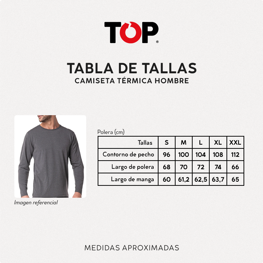 CAMISETA HOMBRE TOP GRIS OUTDOOR MANGA LARGA - 4