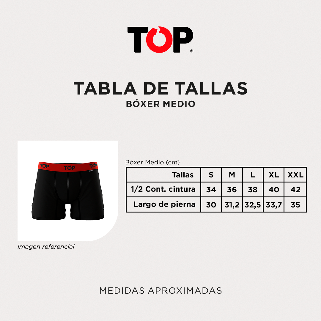 PACK 3 BÓXER MICROFIBRA HOMBRE TOP NEGRO MEDIO C11 - 5