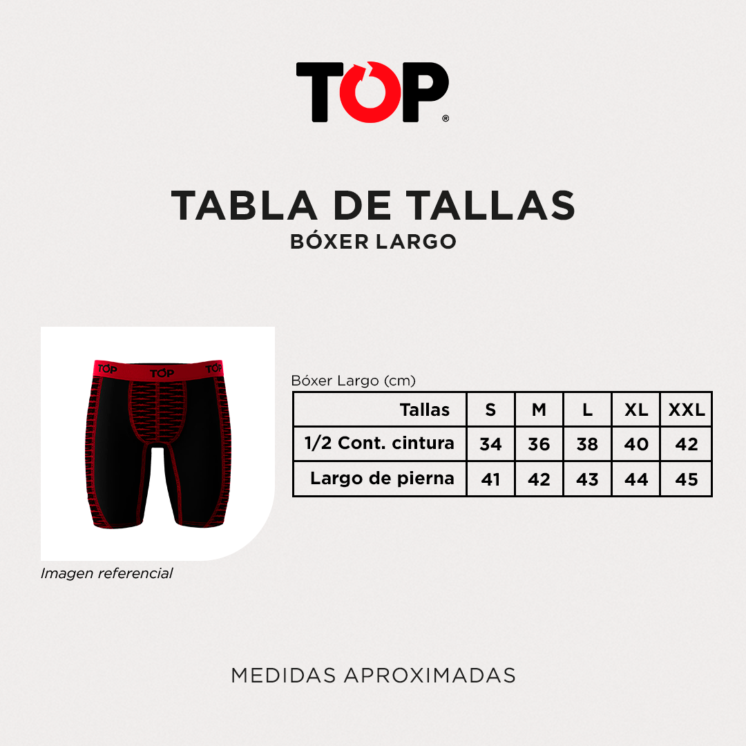 PACK 3 BÓXER ALGODÓN HOMBRE TOP GRIS LARGO C2 - 5