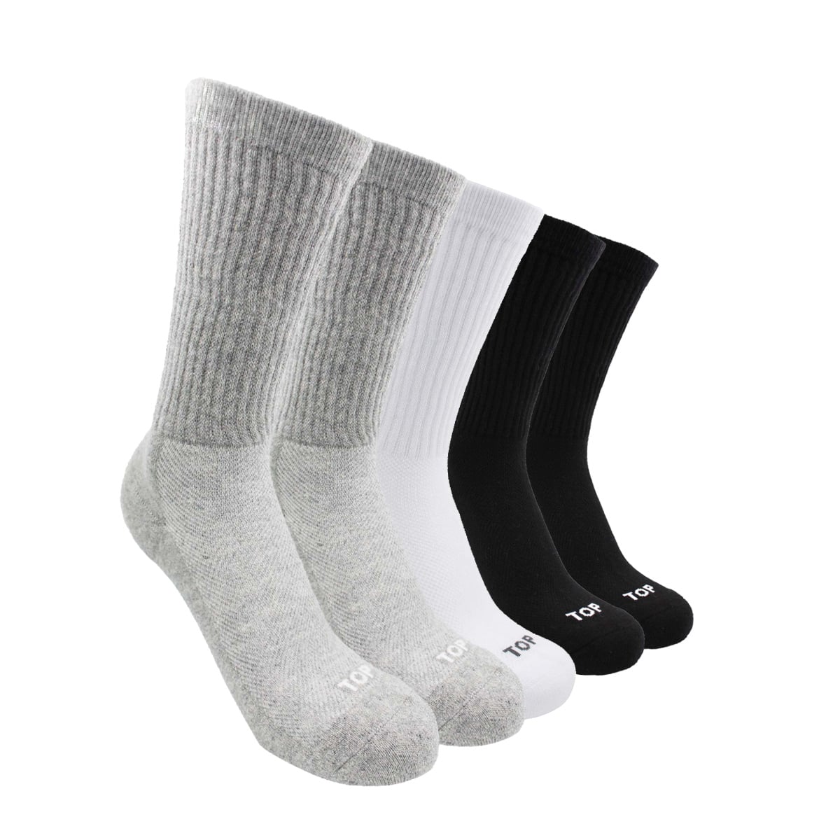 PACK 5 CALCETINES ALGODÓN HOMBRE TOP MULTICOLOR DEPORTIVOS LARGOS C1 - 1