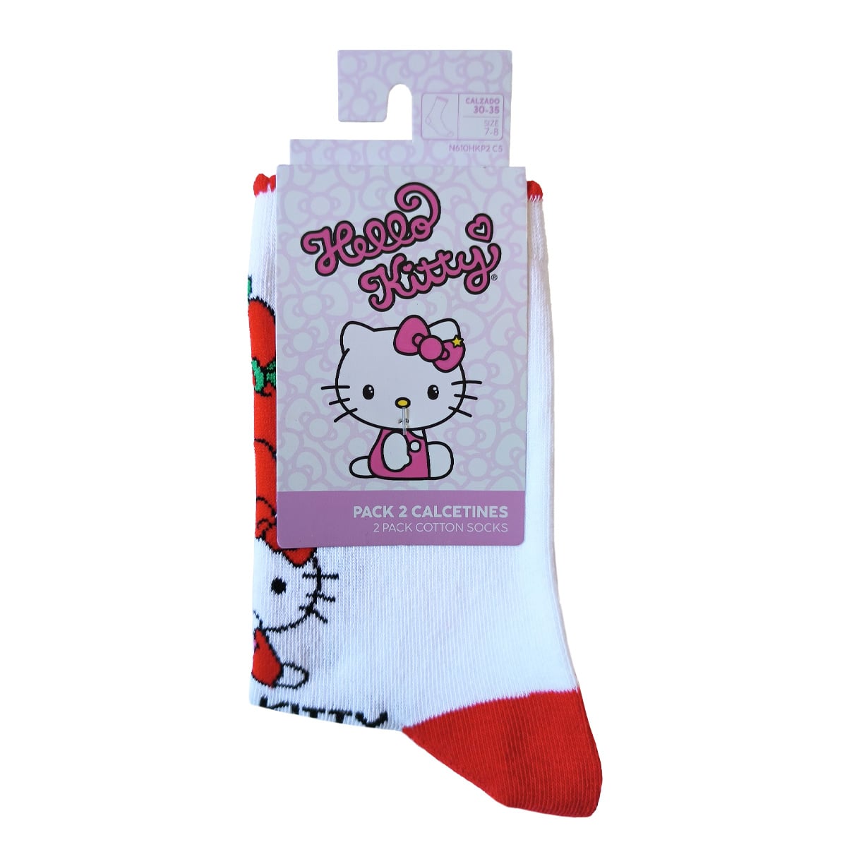 PACK 2 CALCETINES ALGODÓN NIÑA TOP MULTICOLOR LARGOS HELLO KITTY C5 - 4