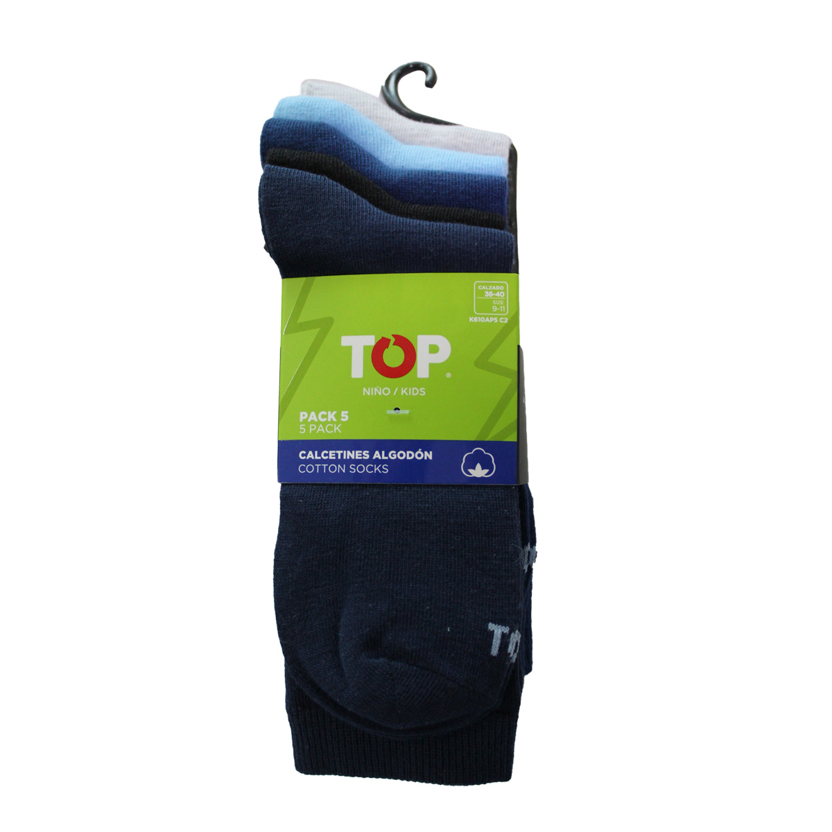 CALCETINES ALGODÓN NIÑOS PACK 5 C2 TOP - 7
