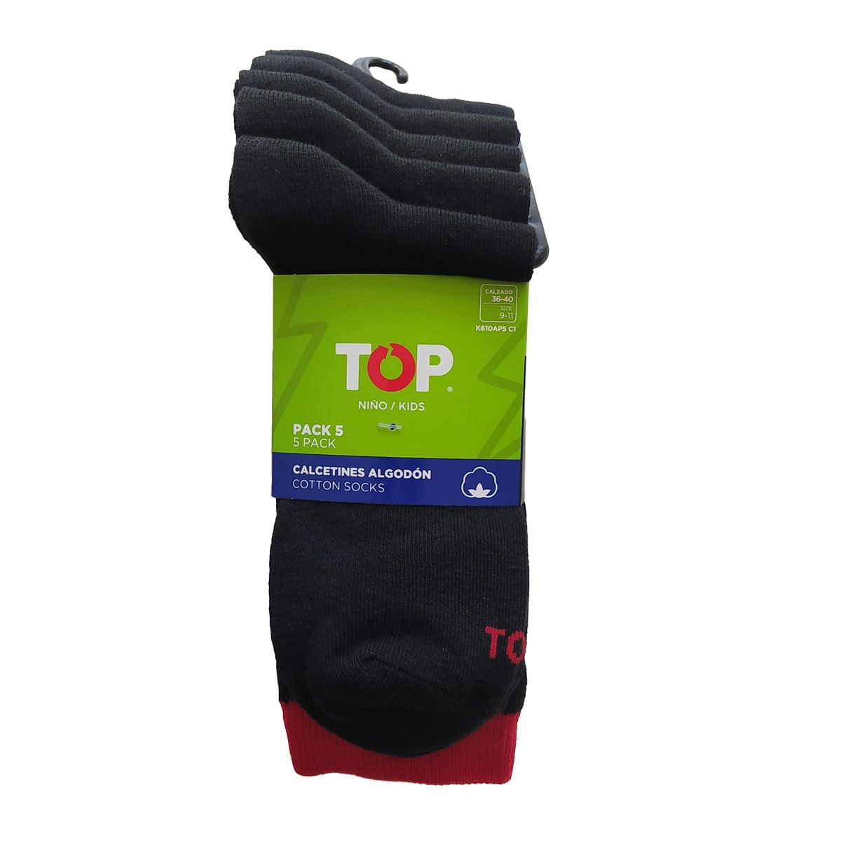 CALCETINES ALGODÓN NIÑOS PACK 5 C1 TOP - 7
