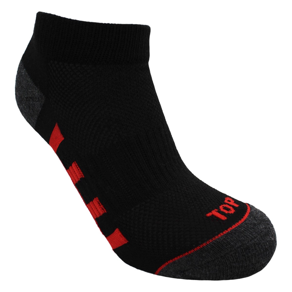 CALCETINES NIÑO DEPORTIVOS TOBILLEROS NEGROS PACK 5 C2 TOP - 2