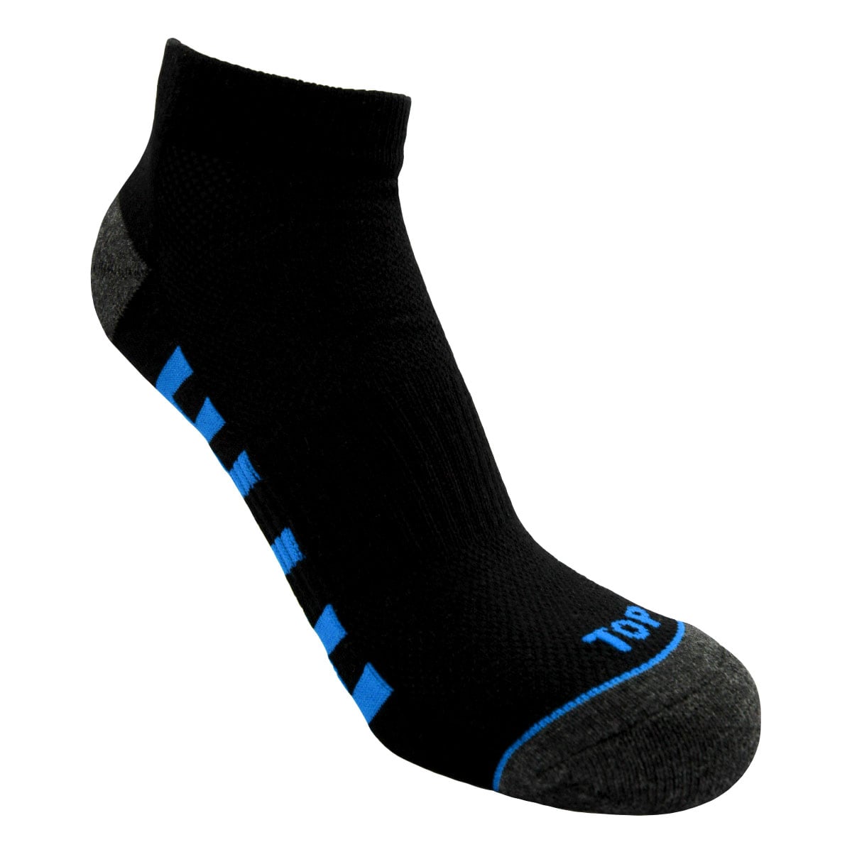 CALCETINES NIÑO DEPORTIVOS TOBILLEROS NEGROS PACK 5 C2 TOP - 4