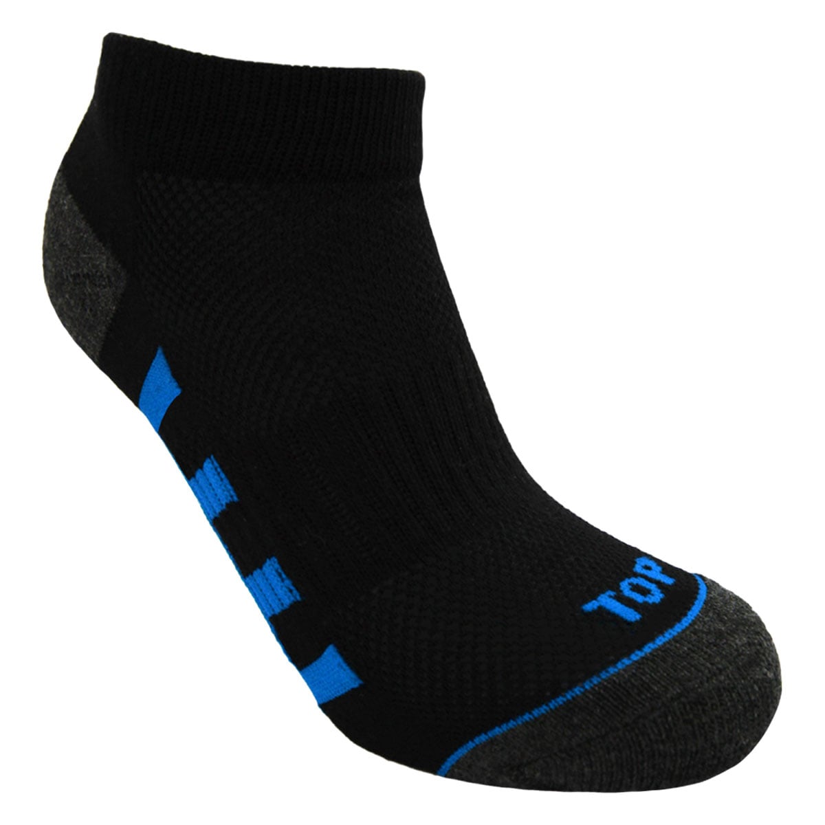 CALCETINES NIÑO DEPORTIVOS TOBILLEROS NEGROS PACK 5 C2 TOP - 4