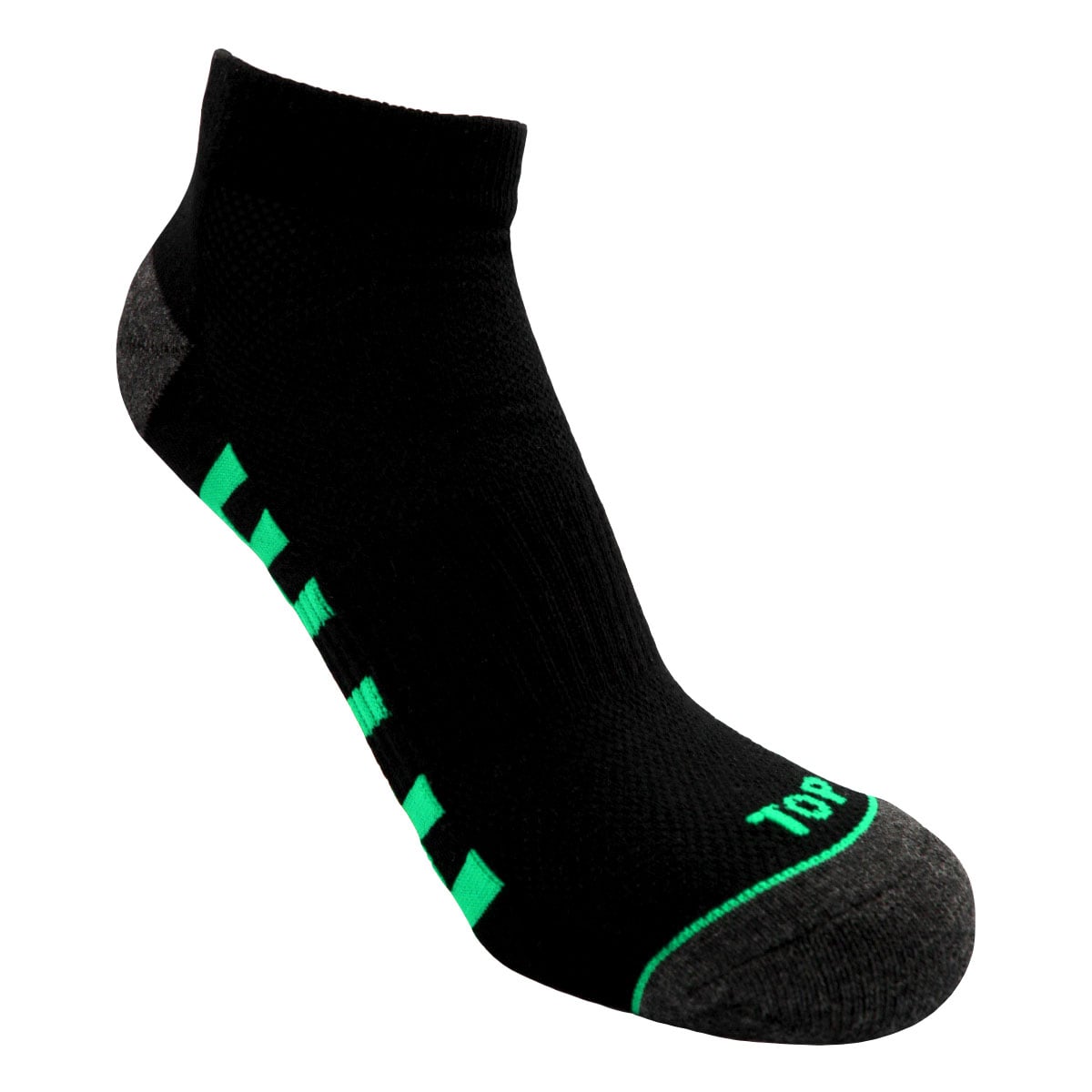 CALCETINES NIÑO DEPORTIVOS TOBILLEROS NEGROS PACK 5 C2 TOP - 5