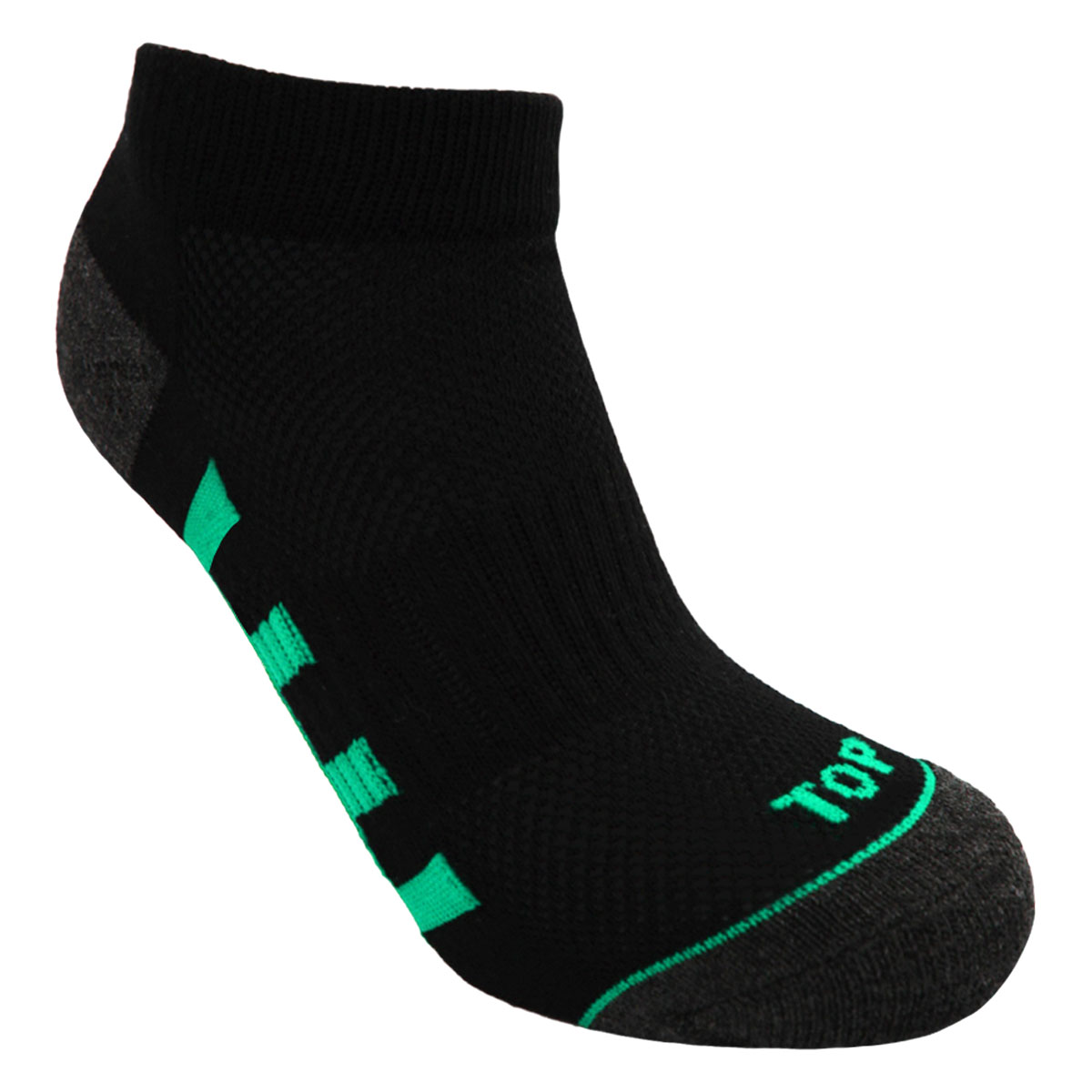 CALCETINES NIÑO DEPORTIVOS TOBILLEROS NEGROS PACK 5 C2 TOP - 5