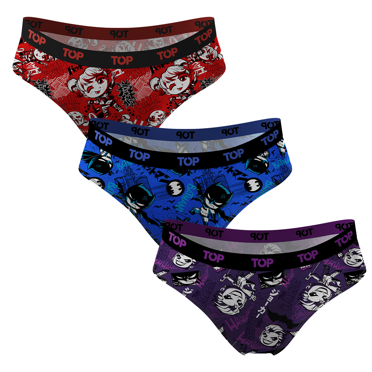CALZÓN BIKINI ALGODÓN DC PACK 3 C9 TOP - 2
