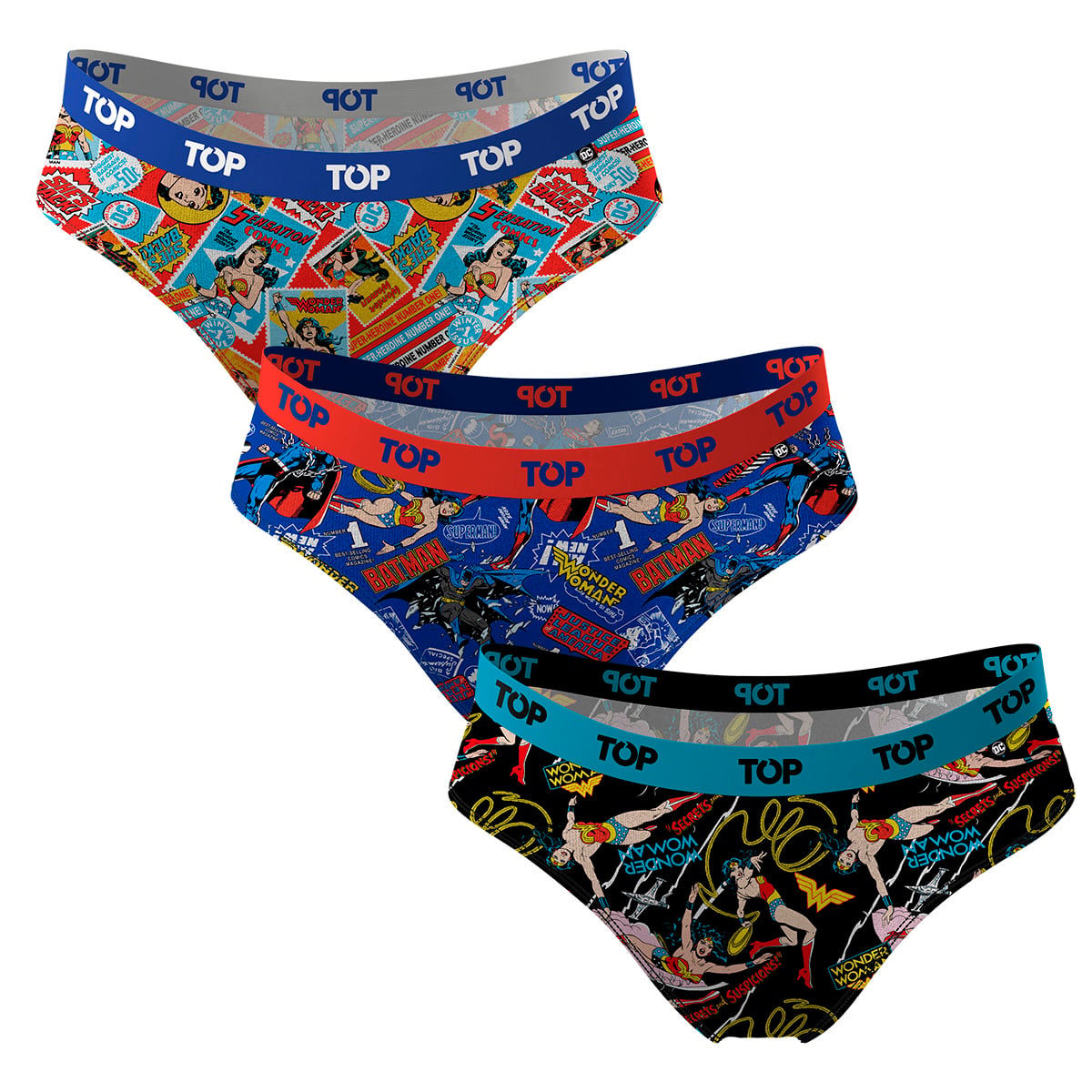 CALZÓN BIKINI ALGODÓN DC PACK 3 C10 TOP - 2