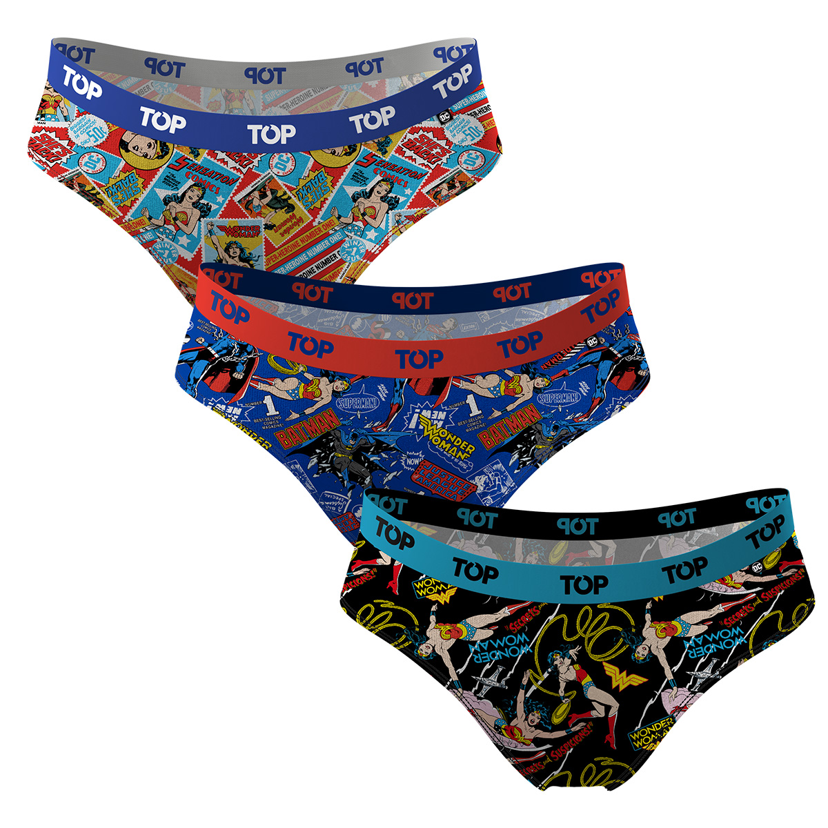 CALZÓN BIKINI ALGODÓN DC PACK 3 C10 TOP - 2