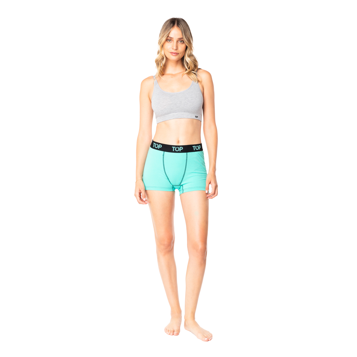 BÓXER CORTO MUJER MODAL PACK 3 C1 TOP - 4