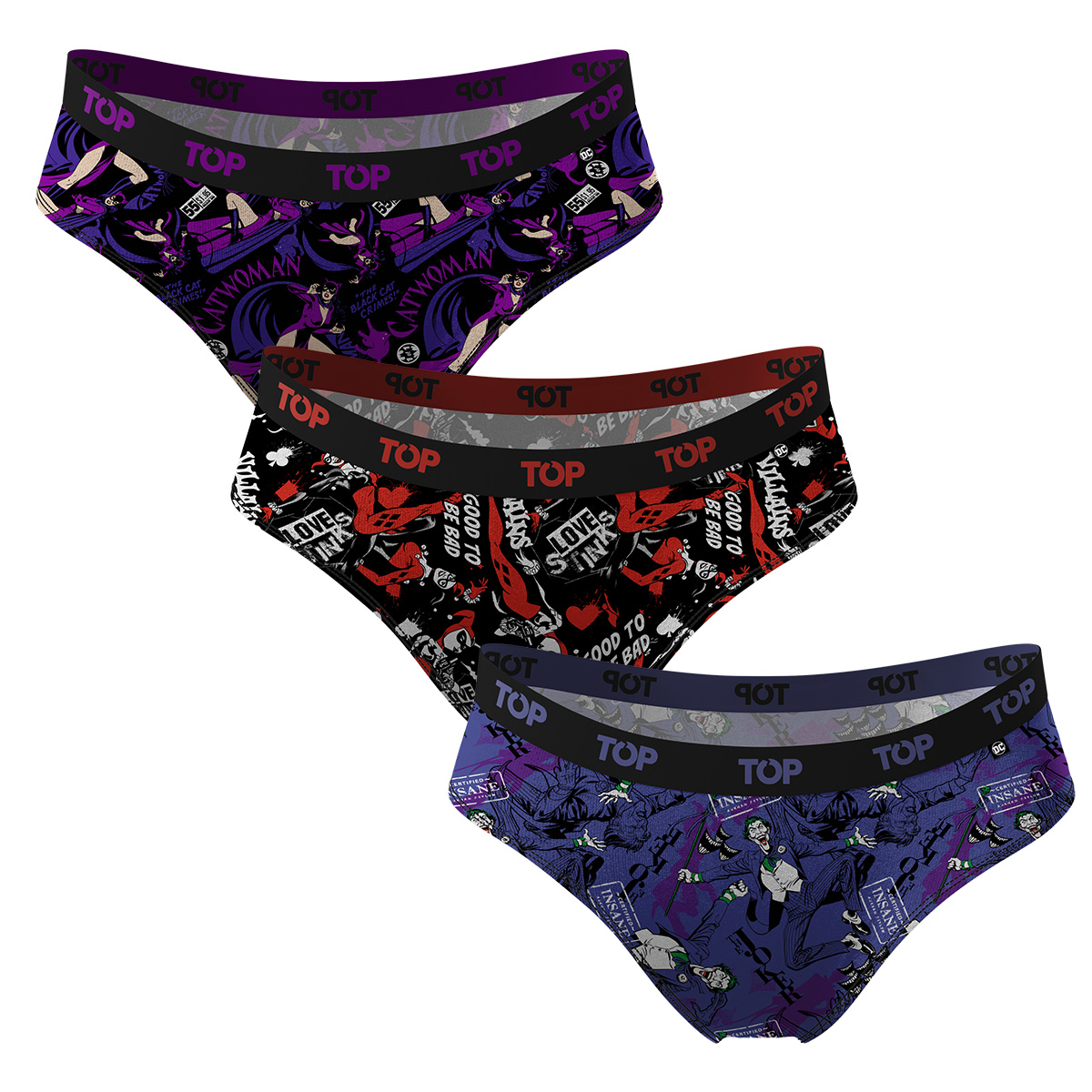 CALZÓN BIKINI ALGODÓN DC PACK 3 C8 TOP - 2