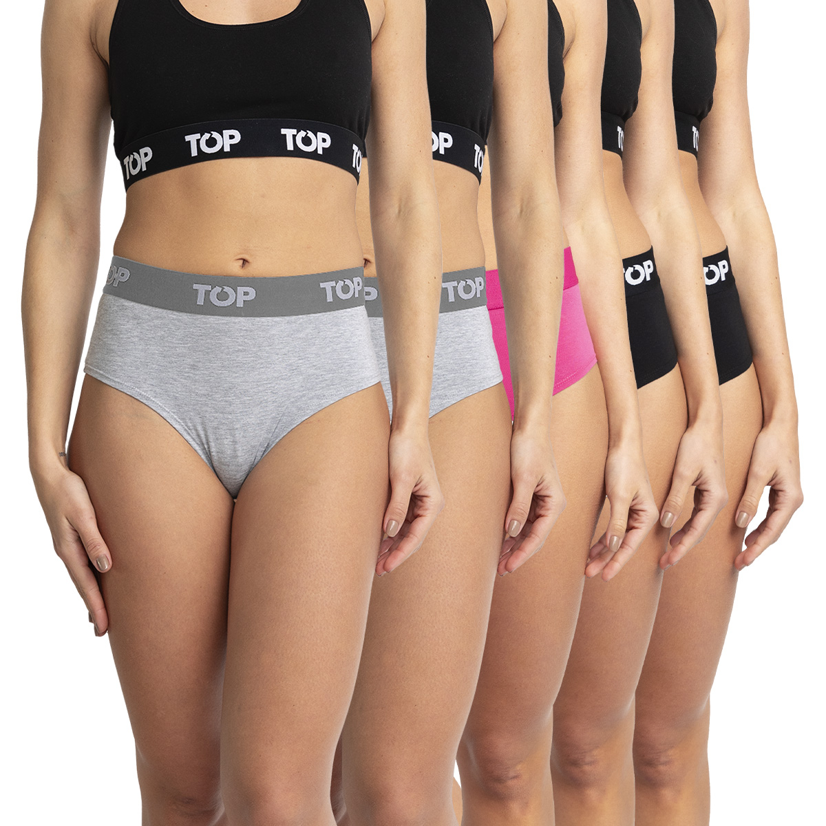 CALZÓN HIKINI ALGODÓN CON ELÁSTICO PACK 5 C1 TOP - 1