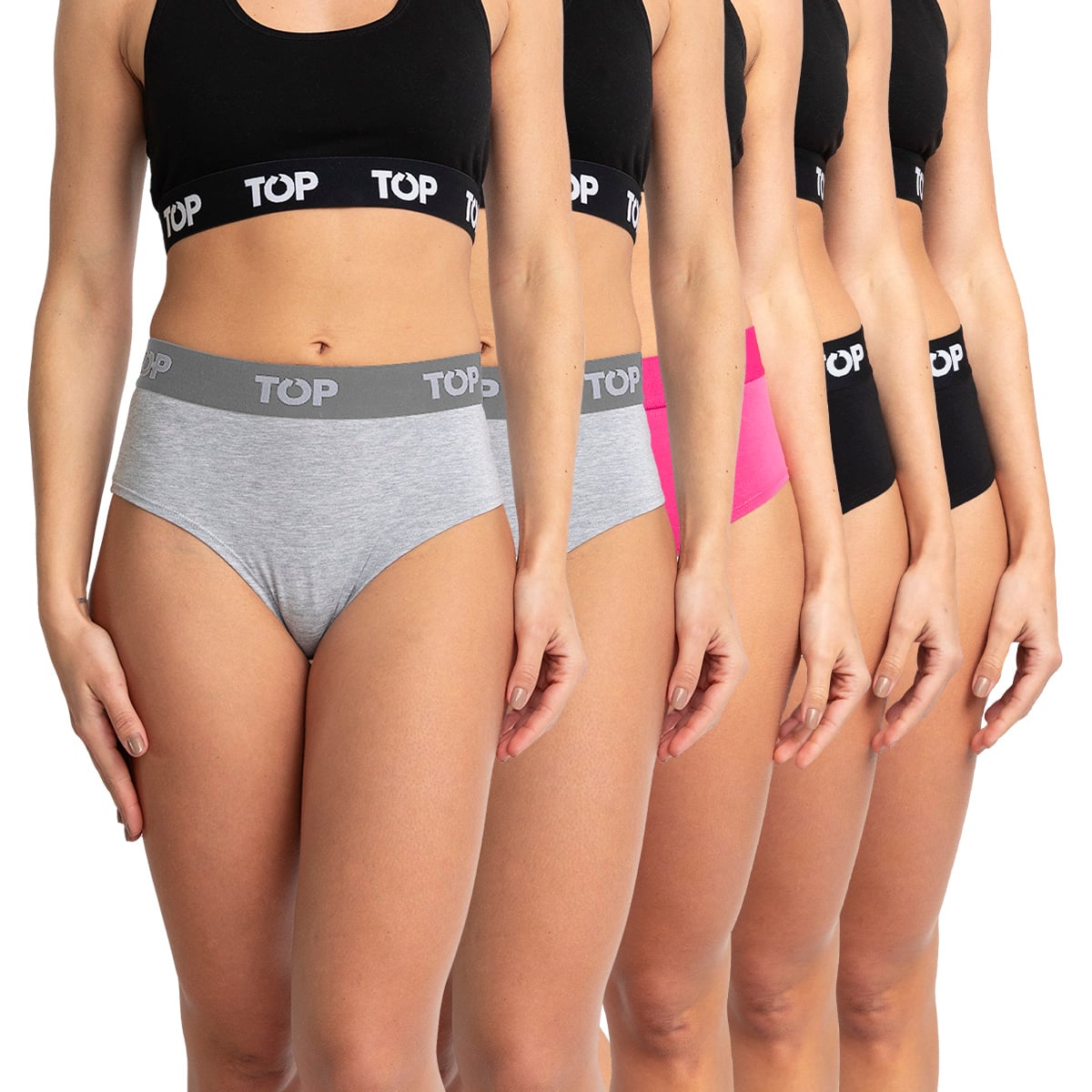 CALZÓN HIKINI ALGODÓN CON ELÁSTICO PACK 5 C1 TOP - 1