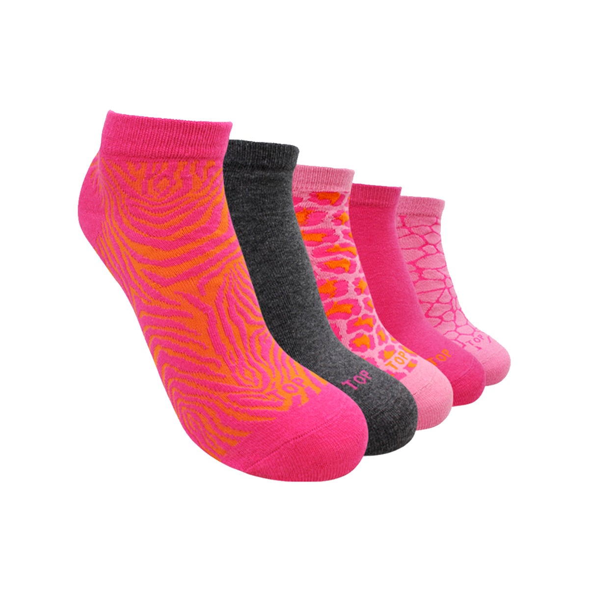 CALCETINES CORTOS MUJER PACK 5 C10 TOP - 1