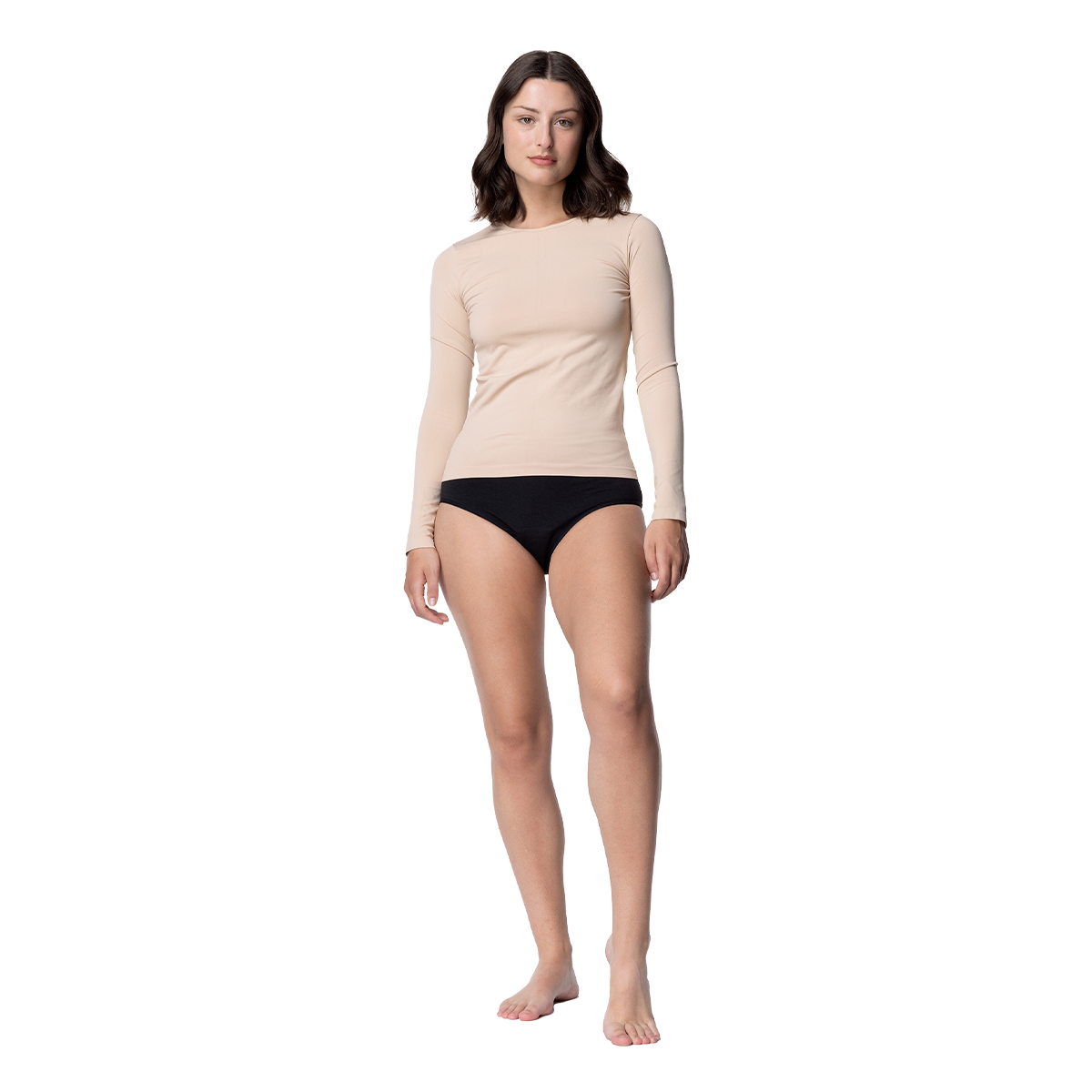 CAMISETA MANGA LARGA MICROFIBRA MUJER-CUELLO REDONDO C2 TOP - 2