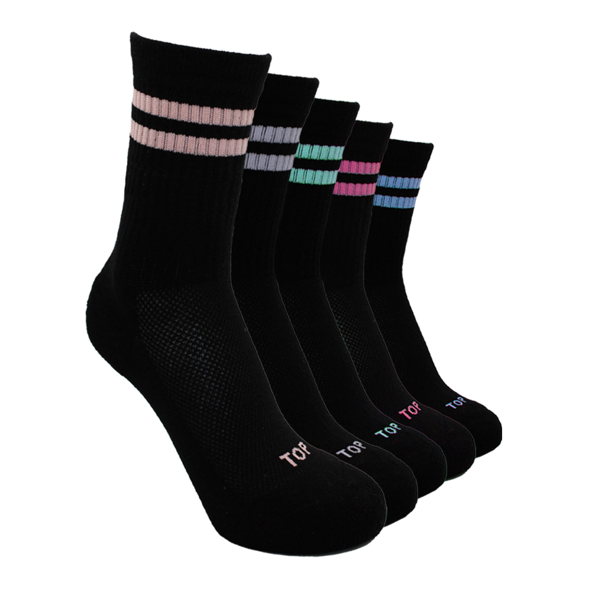 CALCETINES NIÑA DEPORTIVOS LARGOS PACK 5 C1 TOP - 1