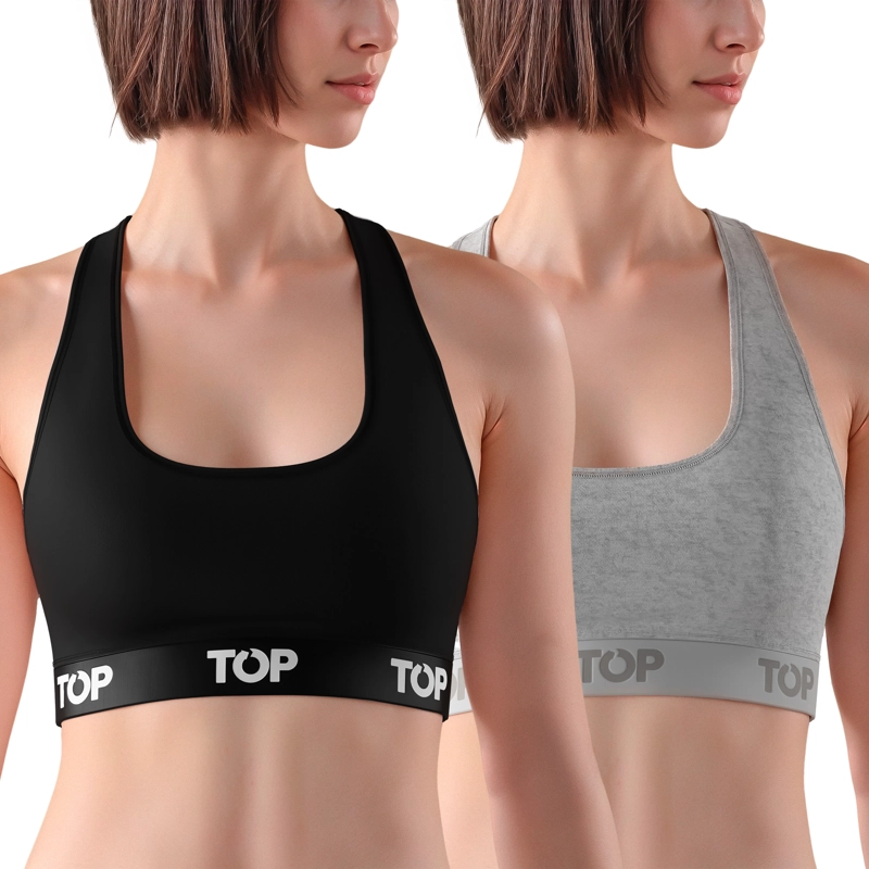 PETO MUJER ALGODON PACK 2 C1 TOP - 1