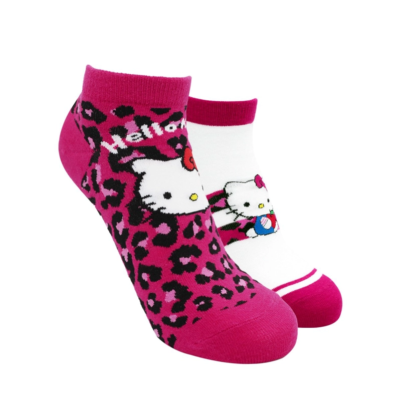 CALCETINES TOBILLEROS MUJER ALGODON PACK 2 HELLO KITTY C2 TOP - 1