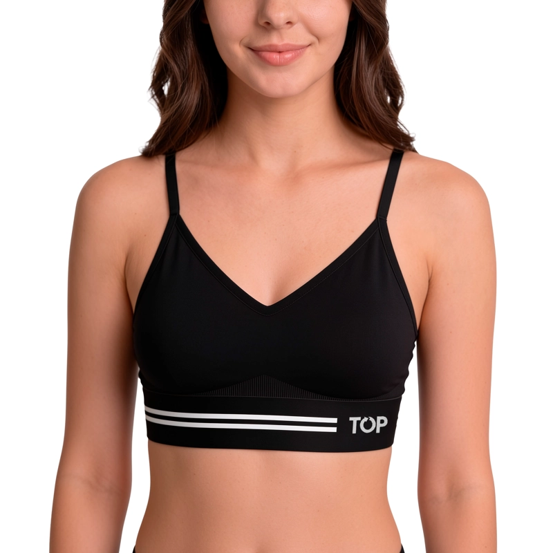 PETO MUJER DEPORTIVO PRETINA ANCHA MICROFIBRA C1 TOP - 2
