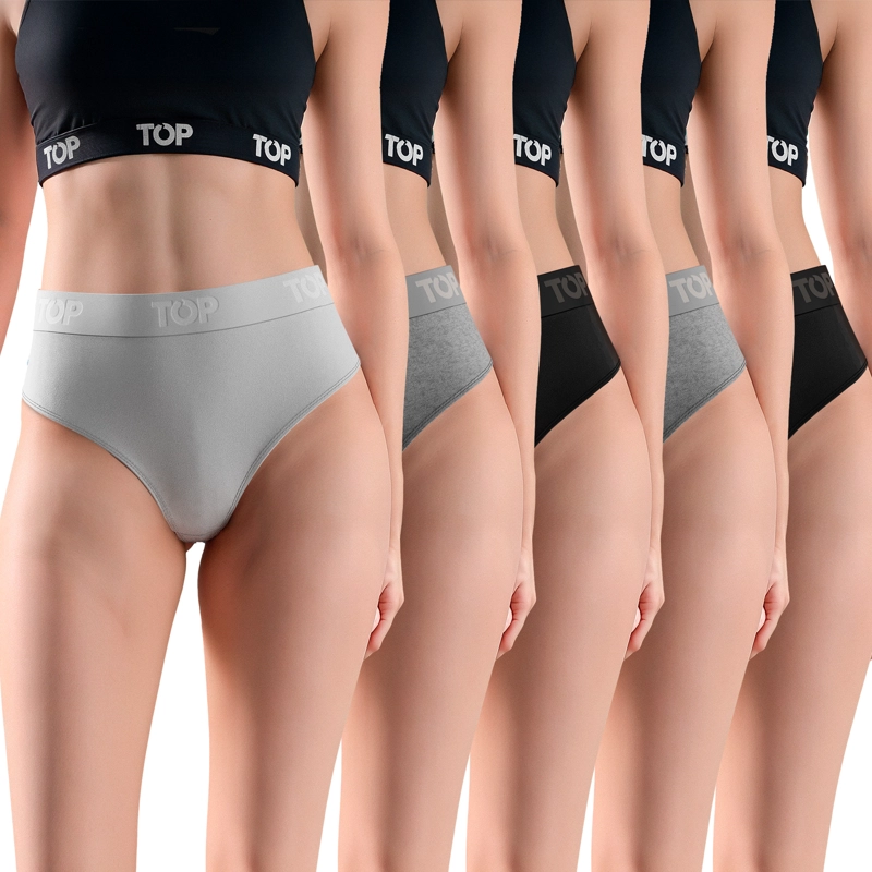CALZON HIKINI ALGODON CON ELASTICO PACK 5 C2 TOP - 1