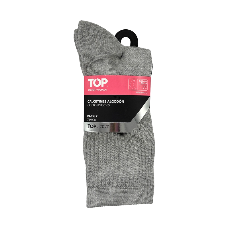 CALCETINES MUJER DEPORTIVOS LARGOS PACK 7 C1 TOP - 5