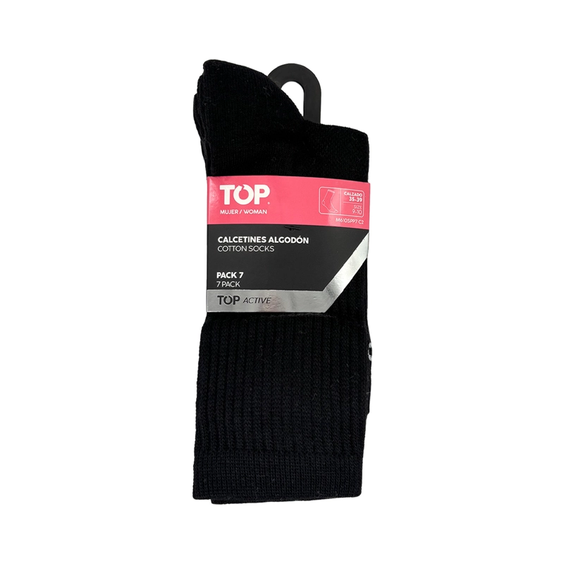CALCETINES MUJER DEPORTIVOS LARGOS PACK 7 C2 TOP - 3