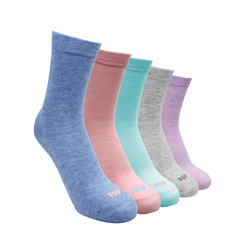 CALCETINES ALGODON NIÑAS PACK 5 C2 TOP - 1