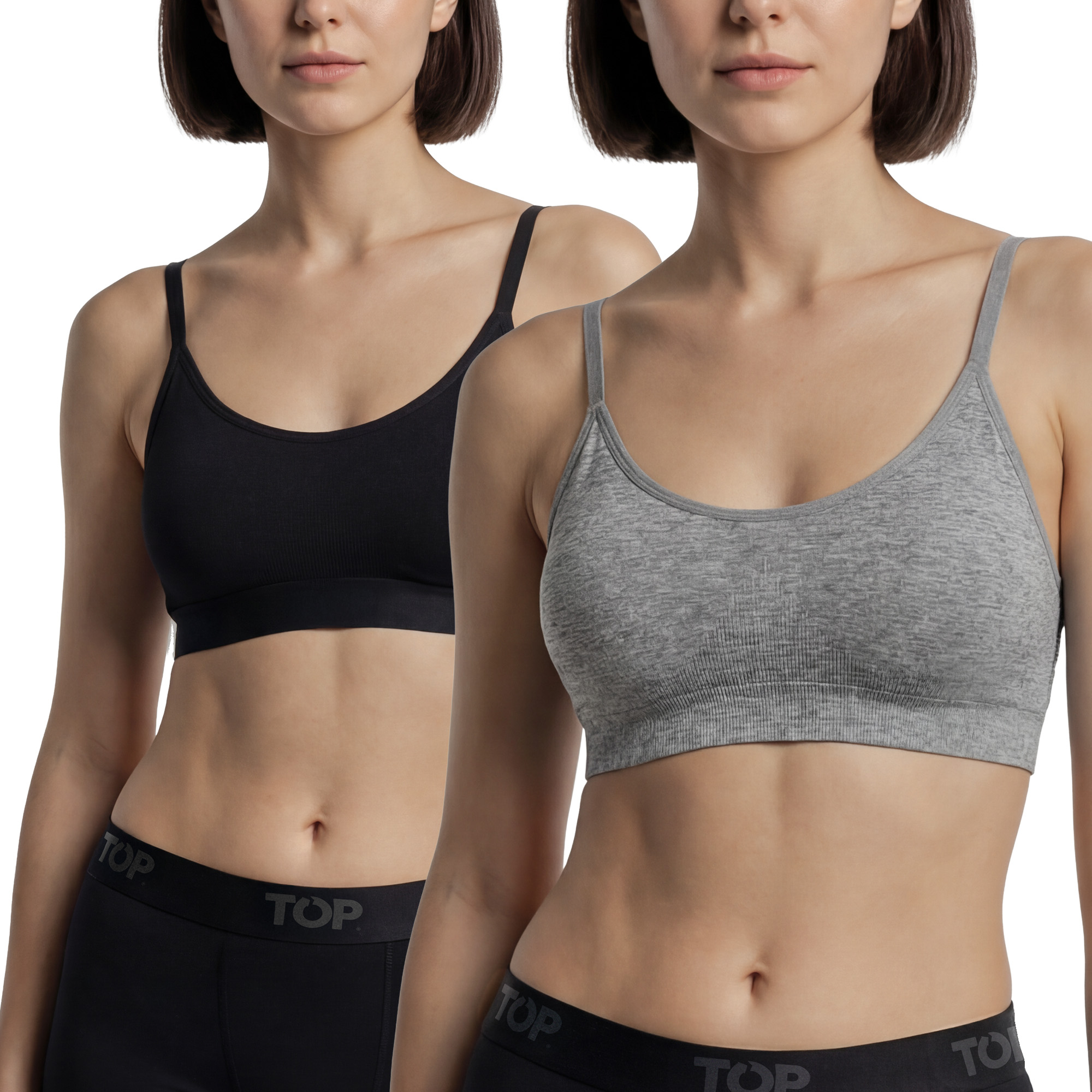 PETOS MUJER MICROFIBRA BRETEL DELGADO PACK 2 C1 TOP - 1