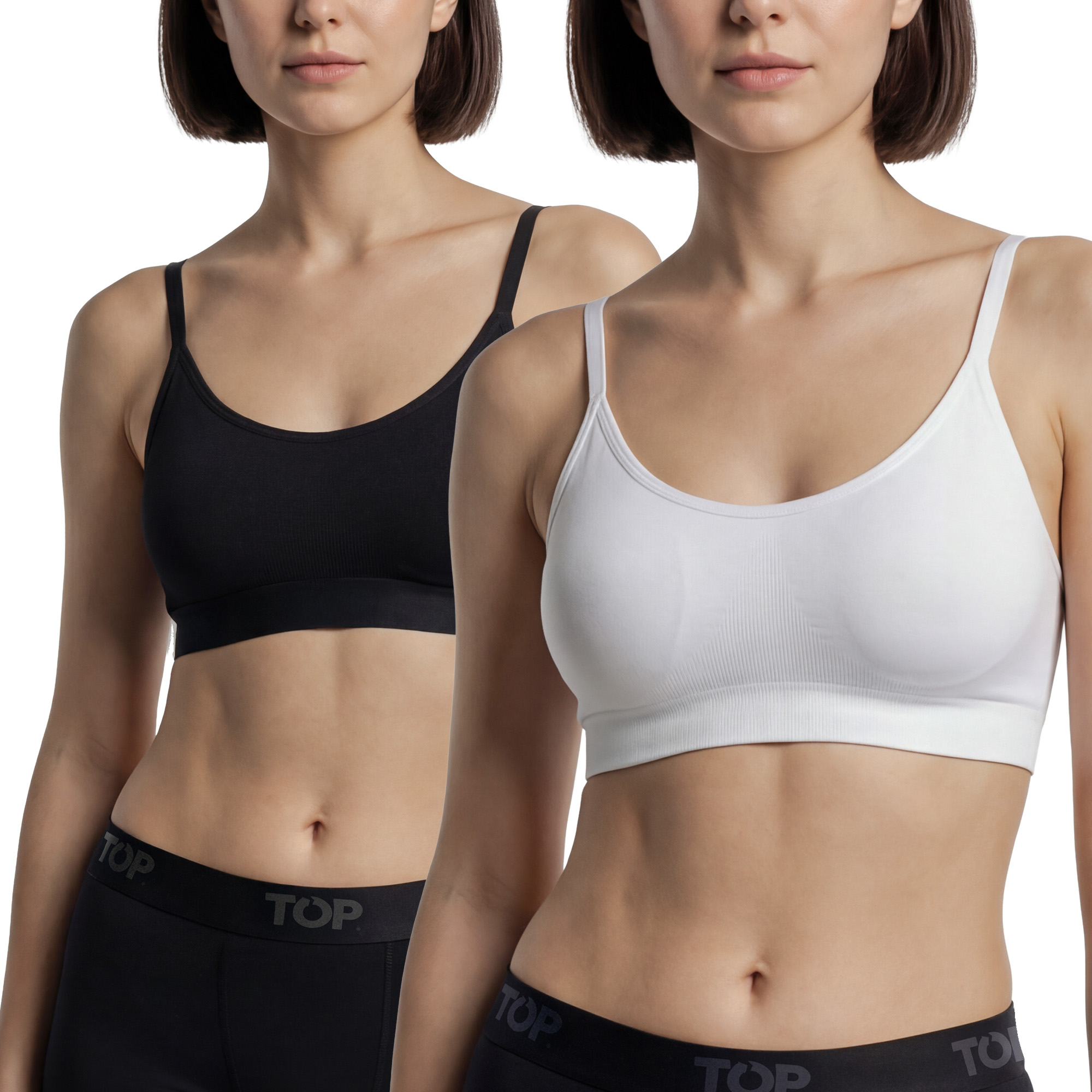 PETOS MUJER MICROFIBRA BRETEL DELGADO PACK 2 C2 TOP - 1