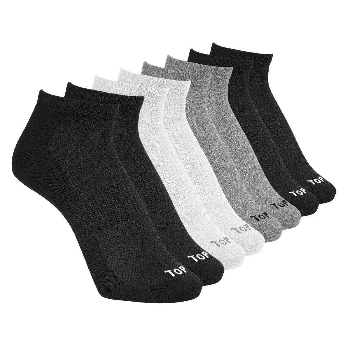 CALCETINES DEPORTIVOS TOBILLEROS PACK 4 C2 TOP - 1