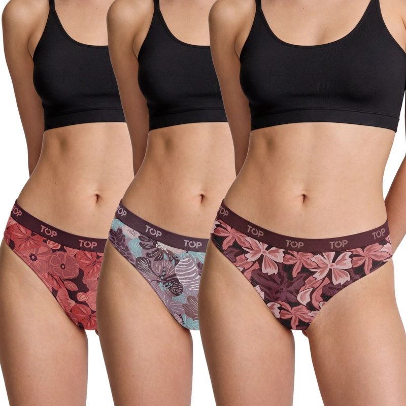 CALZON BIKINI ALGODON PACK 3 COLECCION FAVS C1 TOP - 1