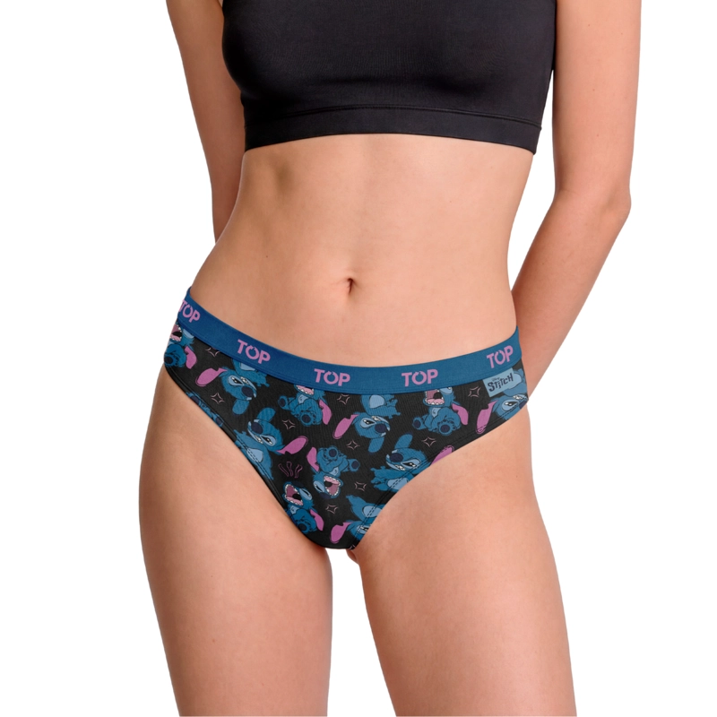 CALZON BIKINI ALGODON PACK 3 STITCH C4 TOP - 4