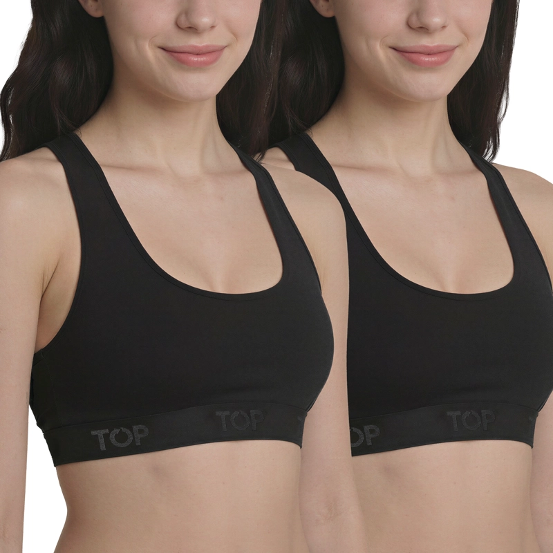 PETO C4 MUJER ALGODON PACK 2 TOP - 1